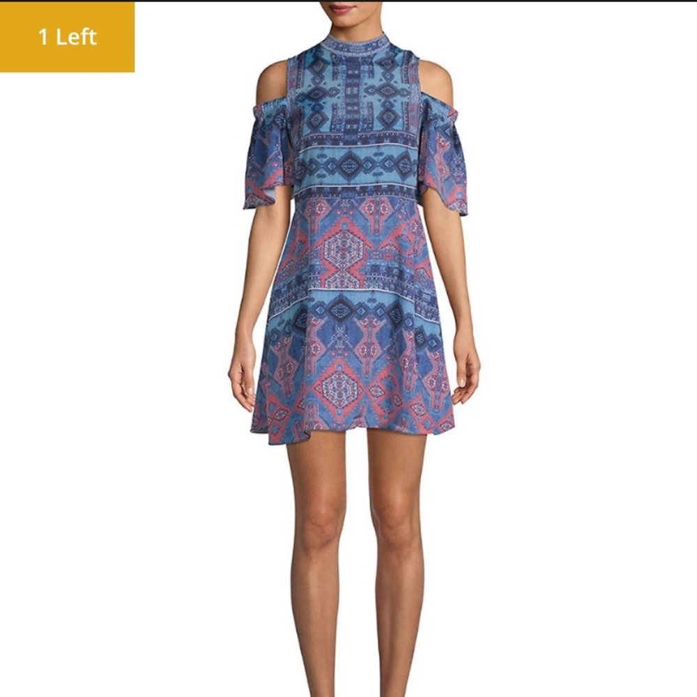 1st Sight Women’s Tribal Cold Shoulder Dress